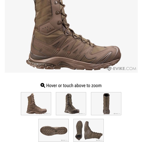Salomon XA Forces Jungle Tactical Boots (Color: Earth Brown) Size 13. - Picture 4 of 5
